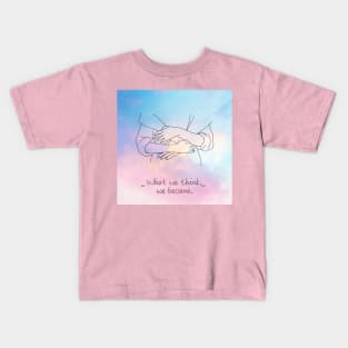 Aesthetic Pinkish Sky Feelings Art Kids T-Shirt